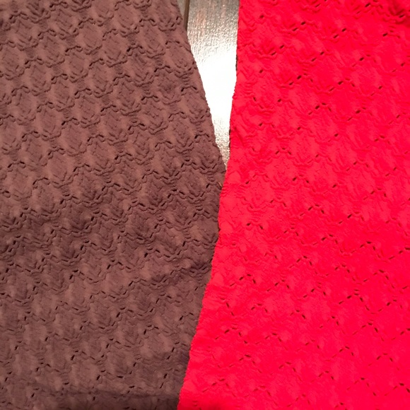 Free People Honey Textured Tube Red or Brown - Picture 6 of 7